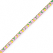 BY31® Tekstlint lemon Orchid pink-yellow-green-gold