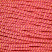 Gekleurd elastiek 2.3mm Dark pink-orange