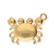 Bedels van Stainless steel Roestvrij staal (RVS) crab Gold