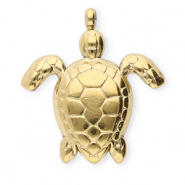 Bedels van Stainless steel Roestvrij staal (RVS) turtle Gold
