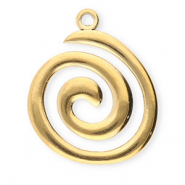 Bedels van Stainless steel Roestvrij staal (RVS) spiral Gold