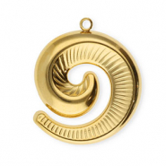 Bedels van Stainless steel Roestvrij staal (RVS) spiral Gold