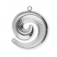 Bedels van Stainless steel Roestvrij staal (RVS) spiral Silver