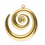Bedels van Stainless steel Roestvrij staal (RVS) spiral Gold