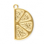 Bedels van Stainless steel Roestvrij staal (RVS) slice of fruit Gold
