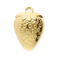 Bedels van Stainless steel Roestvrij staal (RVS) strawberry Gold