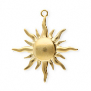 Bedels van Stainless steel Roestvrij staal (RVS) sun Gold