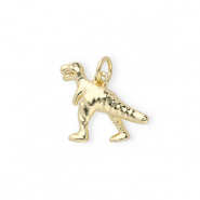 TQ metaal Brass bedels dinosaur Gold