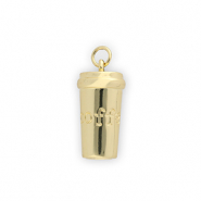 TQ metaal Brass bedels tumbler Gold
