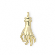 TQ metaal Brass bedels "OK" Gold