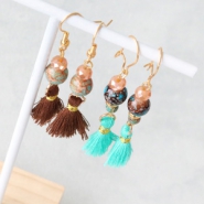 Inspiratiesets Gebruik glaskralen voor oorbellen en armbandjes