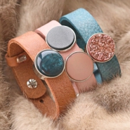Inspiratiesets Luxe Cuoio armbanden en sleutelhangers