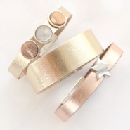 Inspiratiesets Maak trendy accessoires met metallic plat leer DQ