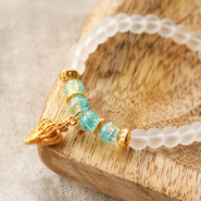 Inspiratiesets Glaskralen in trendy oorbellen en armbanden