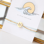 Inspiratiesets Get inspired: initial armbanden met draad van satijn