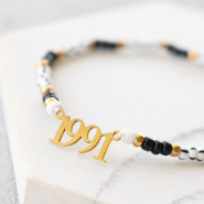 Inspiratiesets Sieraden maken met stainless steel jaartal tussenstukken