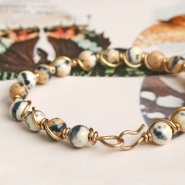 Inspiratiesets Maak stijlvolle sieraden met natuursteen kralen en Artistic Wire