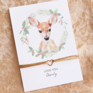 Inspiratiesets Gift set 5: Satijnen armband met stainless steel tussenstuk