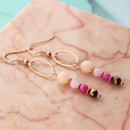 Inspiratiesets Inspiratie voor trendy armbanden en oorbellen met jade natuursteen kralen