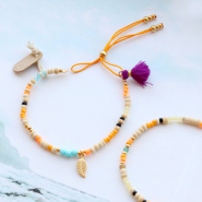 Inspiratiesets Creëer kleurrijke armbanden met de kwastjes