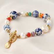 Inspiratiesets Sieraden inspiratie met handbeschilderde keramiek kralen