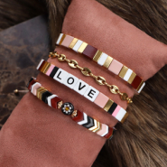 Inspiratiesets Sieraden inspiratie met tile beads voor een originele sieraden collectie