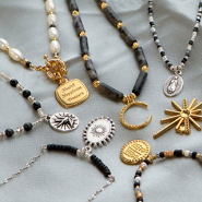 Inspiratiesets Winterse sieraden inspiratie met DQ metalen kralen en bedels