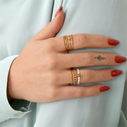 Inspiratiesets Trendy stainless steel ringen inspiratie