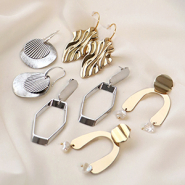 Inspiratiesets Maak je eigen oorbellen collectie met DQ metalen bedels en onderdelen