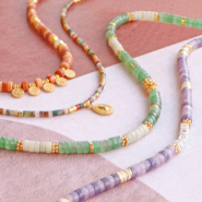 Inspiratiesets Stijlvolle kettingen maken met natuursteen disc kralen