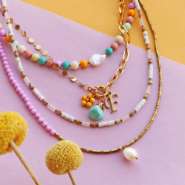 Inspiratiesets Kettingen maken met acryl kralen matt