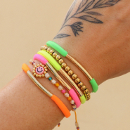 Inspiratiesets Get creative met elastisch lint Ibiza in neon kleuren                                                                                                                                                