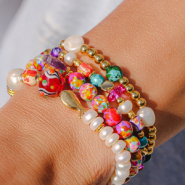 Nieuw 20-03-2024 Prachtige kleurrijke keramiek kralen