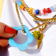 Inspiratiesets Maak kleurrijke stoere kettingen met schelp en polymeer kralen