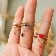 Inspiratiesets Maak je collectie compleet met stainless steel ringen met natuursteen