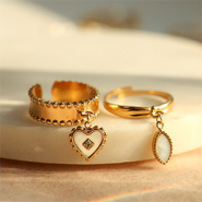 Inspiratiesets Maak mooie kettingen en ringen met stainless steel schelp bedels