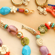 Inspiratiesets Acryl kralen met goudkleurige details