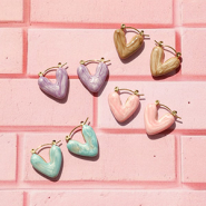 Inspiratiesets Kleurrijke collectie met facet kralen en hartjes oorbellen