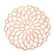 Bohemian tussenstukken rond 15mm Rosegold