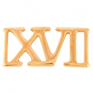 DQ metaal tussenstukken Romeinse #16 "XVI" Ros&eacute; goud (nikkelvrij)