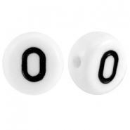 Acryl letterkraal letter O Wit