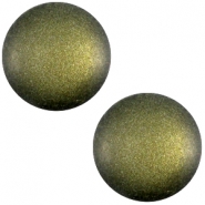 Cabochon polaris soft tone 12mm matt Army green