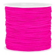 Draad macram&eacute; 0.8mm Neon super pink