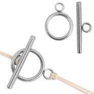 Stainless steel kapittelslot van roestvrij staal (RVS) Zilver