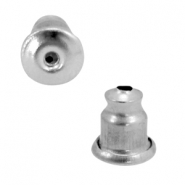 Oorbel stoppers van Stainless steel Roestvrij staal (RVS) Zilver