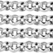 Stainless steel jasseron 2mm van roestvrij staal (RVS) Zilver