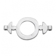 Metaal bedels TQ tussenstuk ring 30mm Antiek zilver