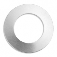 ImpressArt slagletterplaatjes aluminium ring 32mm Zilver