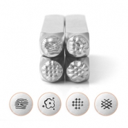 ImpressArt texturen stamps set serie 2 Zilver