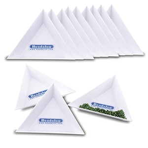 Kralenbakjes driehoek Beadalon Wit